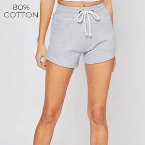 Reflex Women's Cotton Terry Basic Shorts Gray 80% Cotton